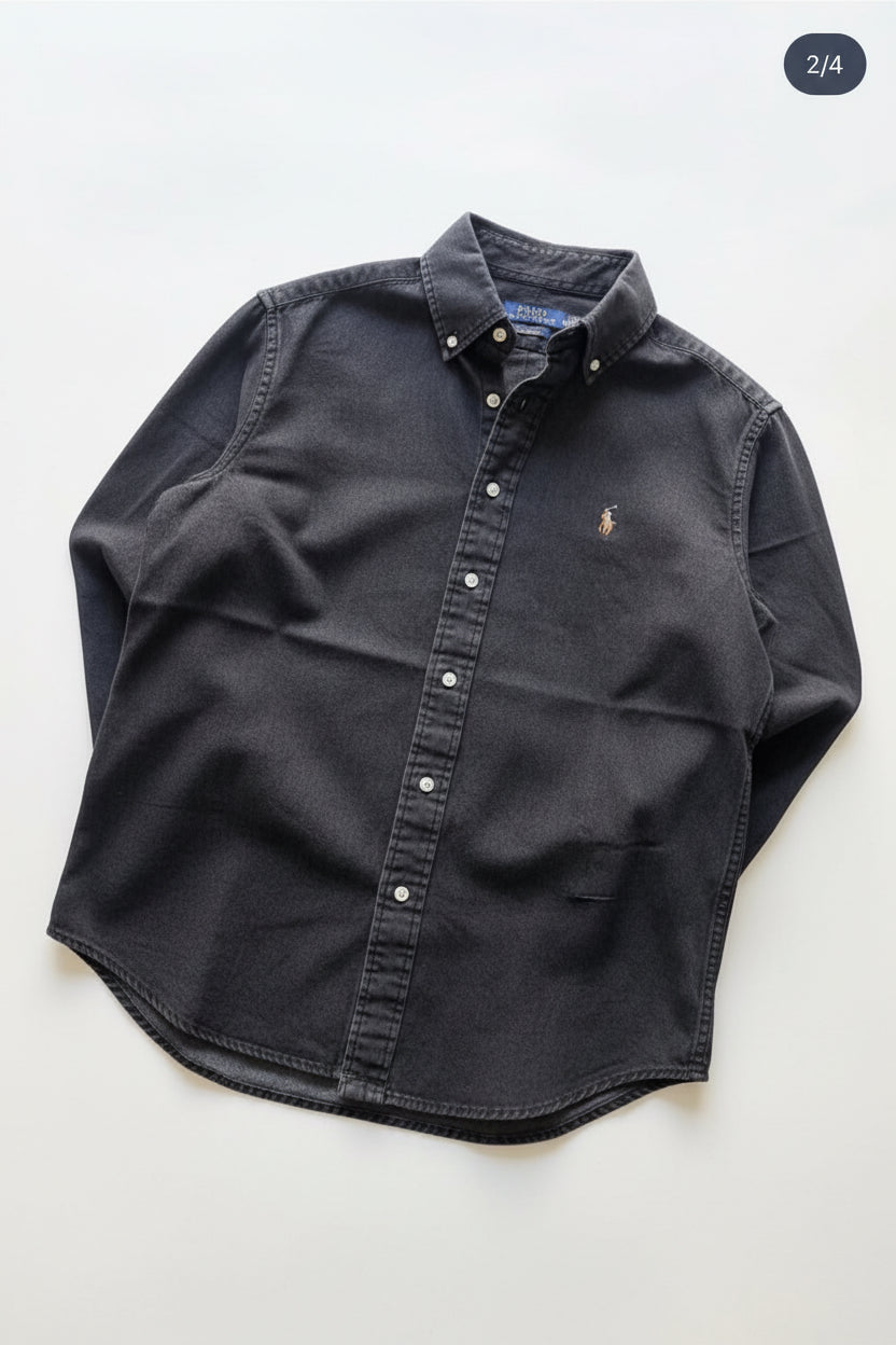 Denim Shirt Dark Grey